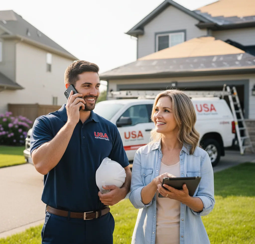 USA Roof Repair Experts customer support in Sumas